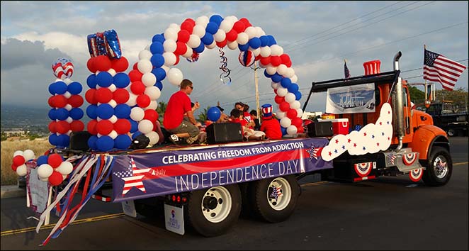 Friends of the Big Island Drug Court Wins First Place for Parade Float