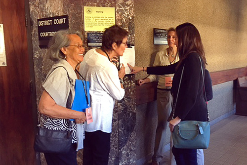 Photograph of Volunteer Court Navigators at Maui District Court at Hoapili Hale