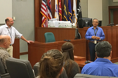 Fifth Circuit Chief Judge Randal G.B. Valenciano celebrated National Judicial Outreach Week by sharing knowledge with Kauai Community College students.