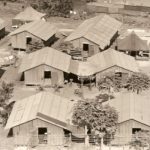 Historical photograph of Honouliuli Internment Camp when it was in operation, 1943 - 1946.